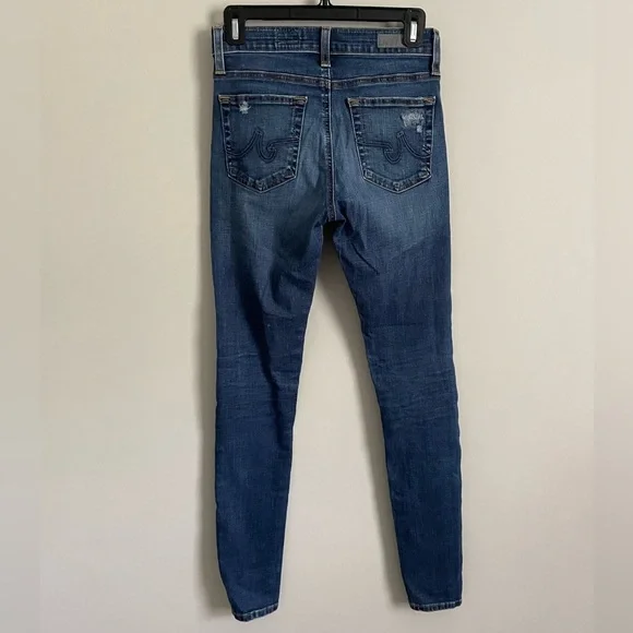 AG Adriano Goldschmied The Farrah High-Rise Distressed Skinny - Picture 6 of 7